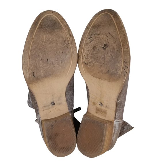 Seychelles "Snare" Metallic Pewter Ankle Booties Sz 8.5 - Picture 8 of 10